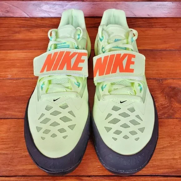 Nike Zoom Rotational 6 Green/Volt Throw Shoes w/ Bag Size 9.5 685131-700 - Picture 5 of 9